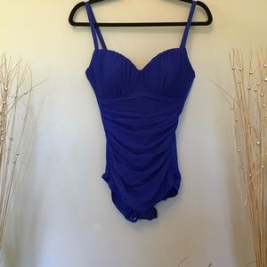 Navy Blue Miraclesuit Rialto Swimsuit size 10